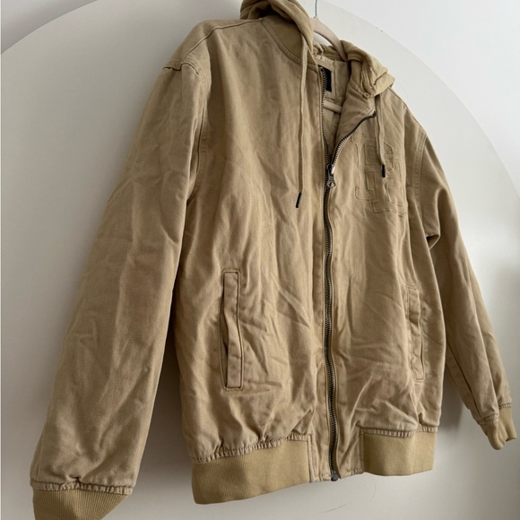 Pull&Bear Khaki Hooded Jacket - Picture 4 of 8